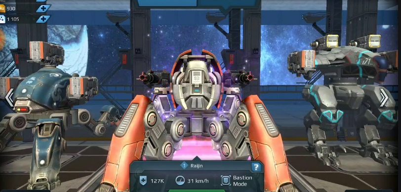 1- Các loại vũ khí trong game War Robot.
