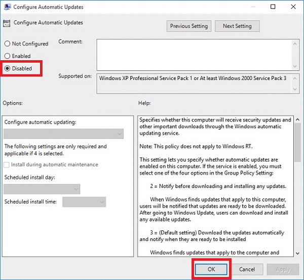 3. Tắt Windows 10 cập nhật bằng Registry