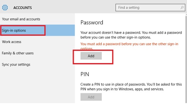 Cách cài mật khẩu máy tính Windows 10