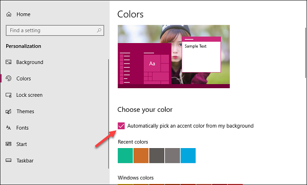 Cách đổi màu thanh Taskbar trong Windows 10