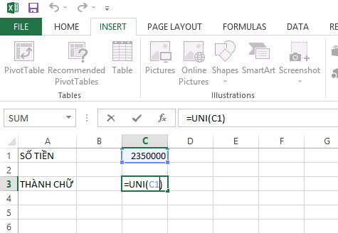 Cách đổi số thành chữ trong Excel đơn giản nhất