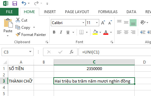Cách đổi số thành chữ trong Excel đơn giản nhất