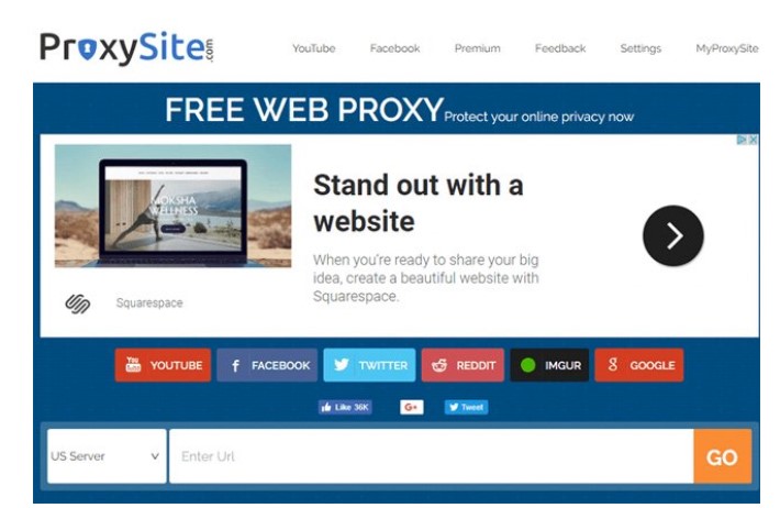 Sử dụng web Proxy
