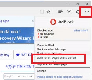 Tắt Adblock - Vô hiệu hóa AdBlock trên Chrome, Microsoft Edge & Firefox